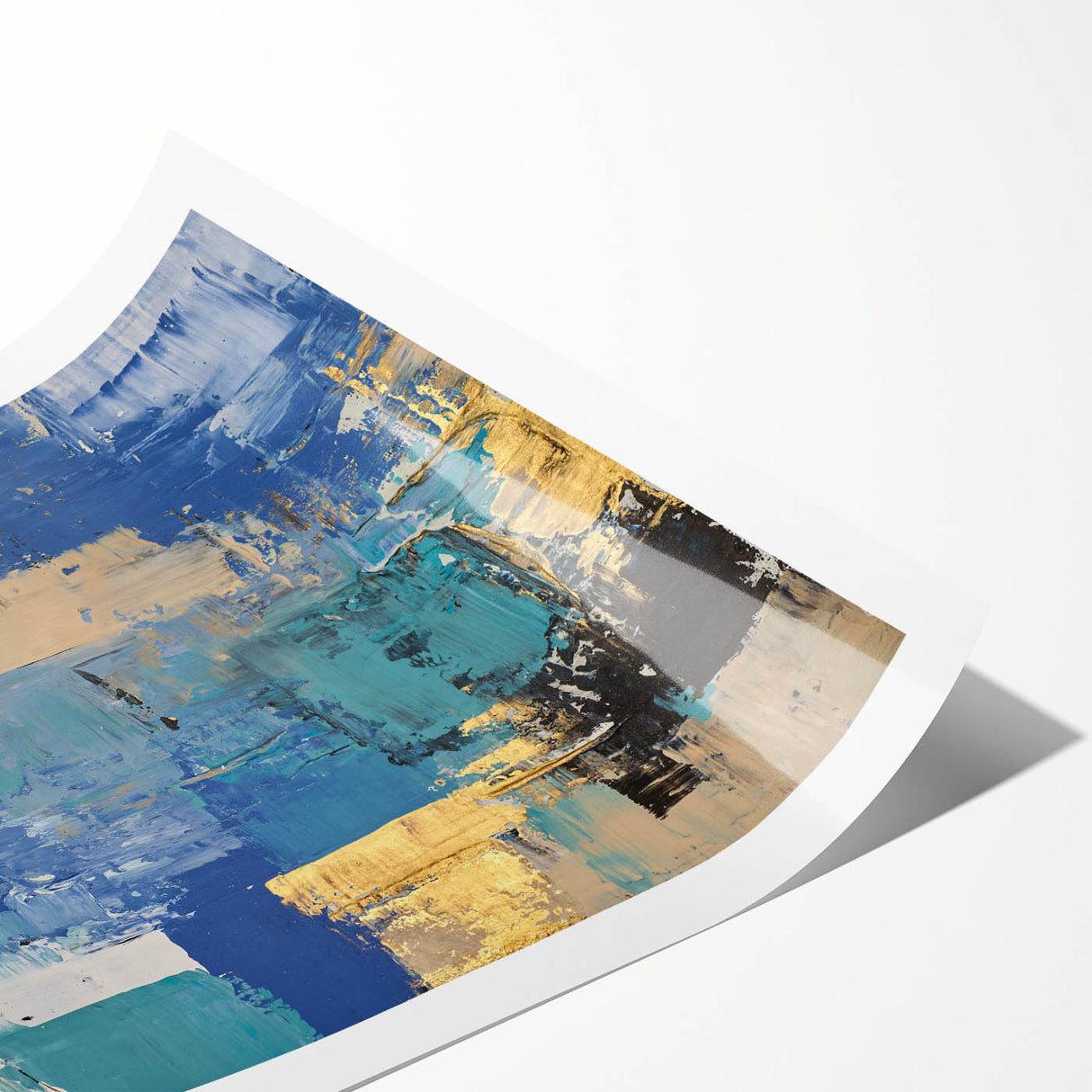 Bold Oceanic Hues – Earthen Harmony Neutral Abstract Prints