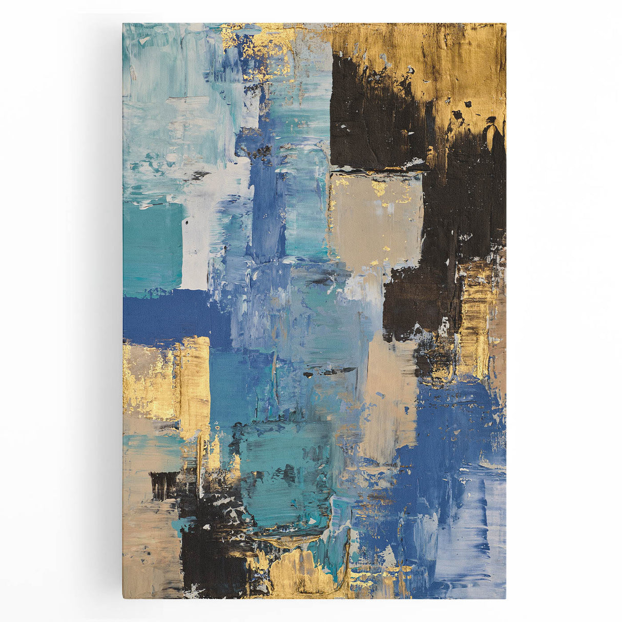 Bold Oceanic Hues – Earthen Harmony Neutral Abstract Prints