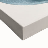 Contemporary Minimalist Wall Art – Teal, Beige & Burnt Orange Shapes