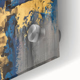 Golden Balance in Gray – Earthen Harmony Earth Tone Art Painting