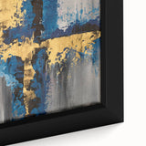 Golden Balance in Gray – Earthen Harmony Earth Tone Art Painting