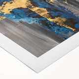 Golden Balance in Gray – Earthen Harmony Earth Tone Art Painting