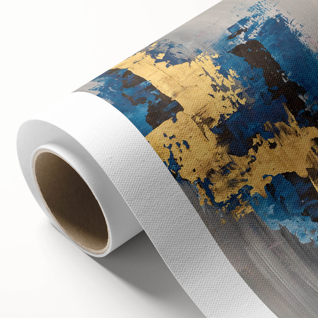 Golden Balance in Gray – Earthen Harmony Earth Tone Art Painting