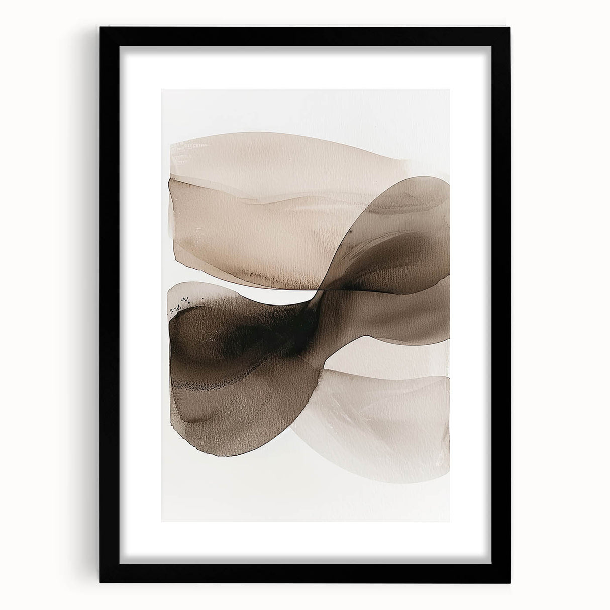 Minimalist Abstract Canvas Prints – Brown and Beige Geometric Wall Art