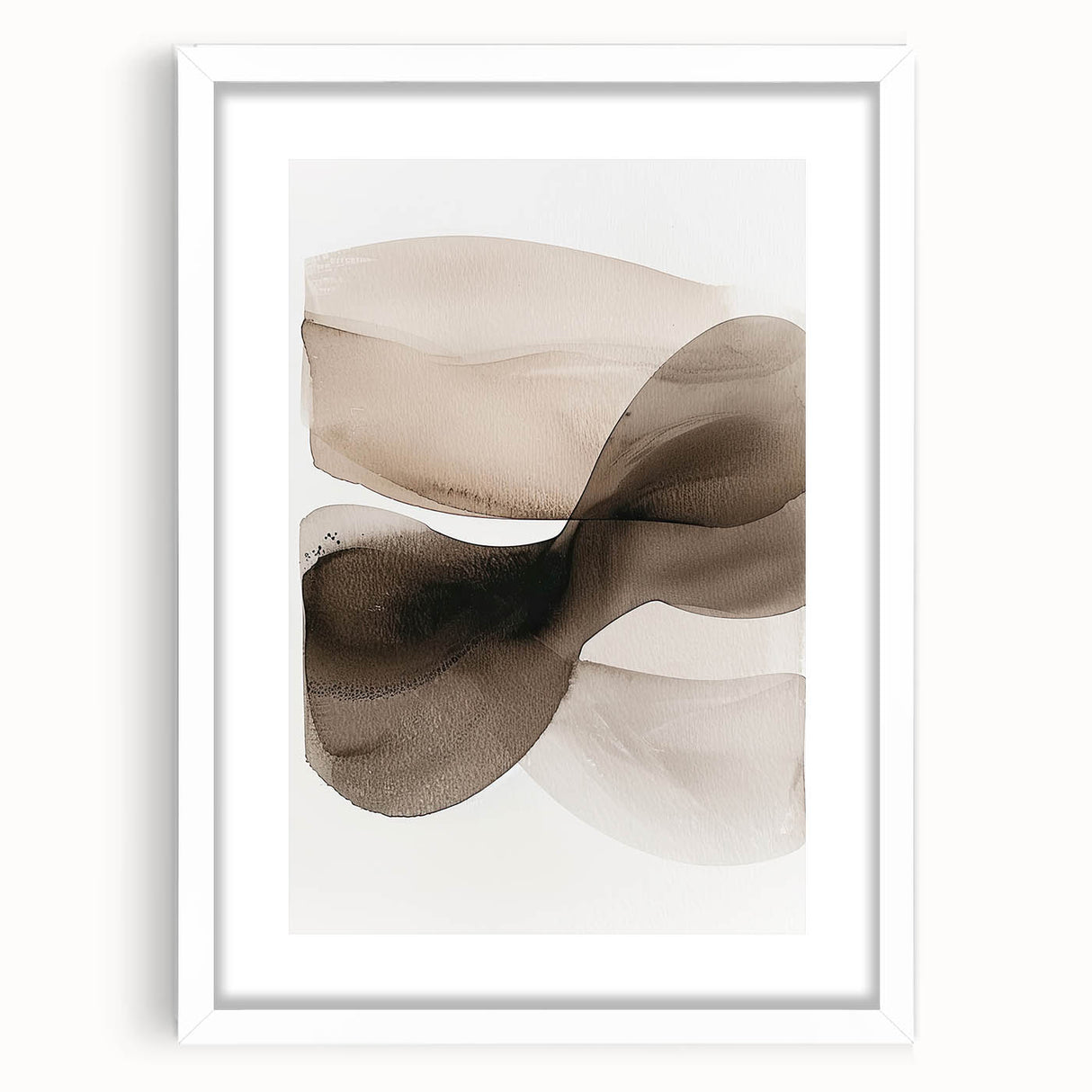 Minimalist Abstract Canvas Prints – Brown and Beige Geometric Wall Art