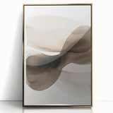 Minimalist Abstract Canvas Prints – Brown and Beige Geometric Wall Art