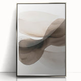 Minimalist Abstract Canvas Prints – Brown and Beige Geometric Wall Art
