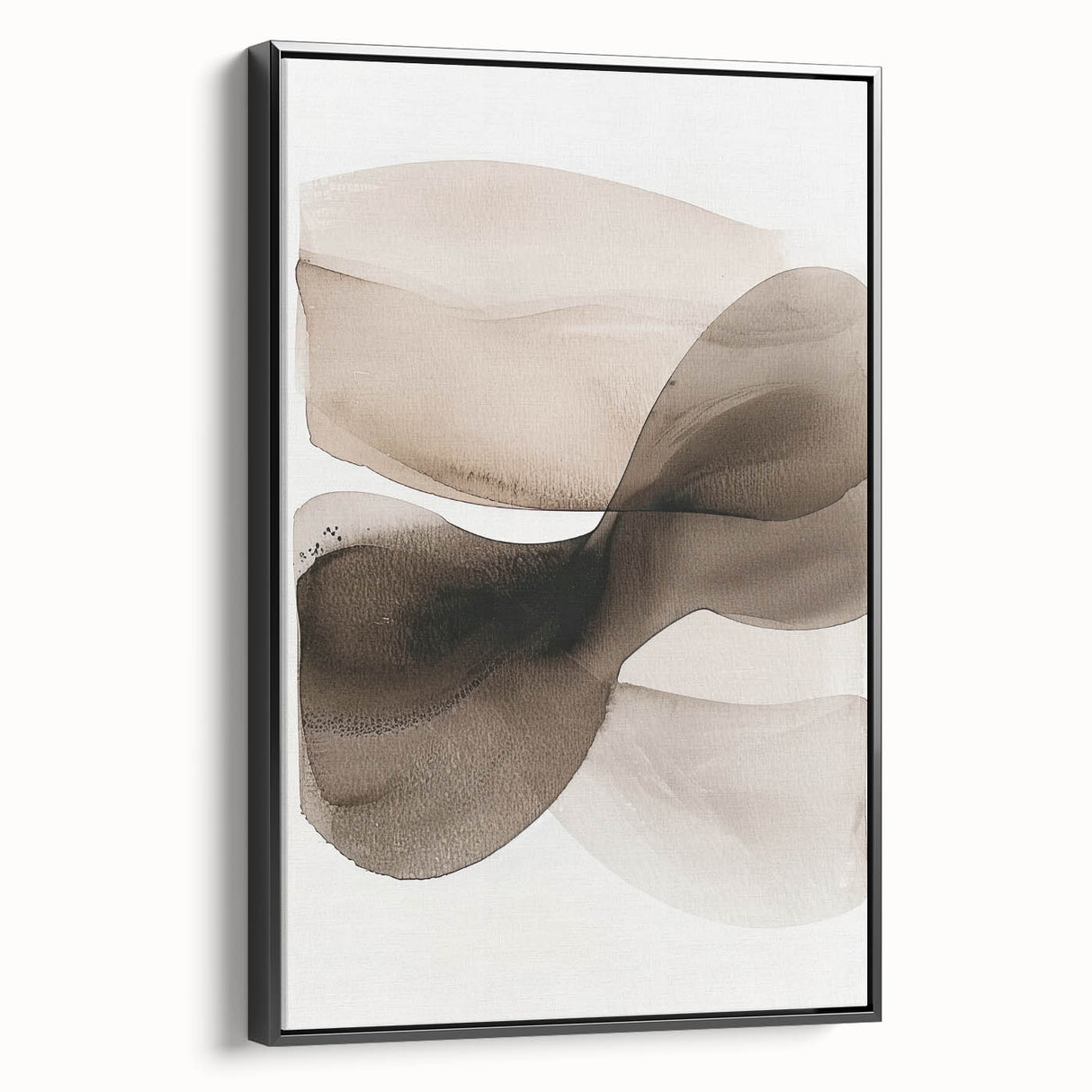 Minimalist Abstract Canvas Prints – Brown and Beige Geometric Wall Art