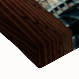 Urban scenery wall art – Industrial city bridge and street sign