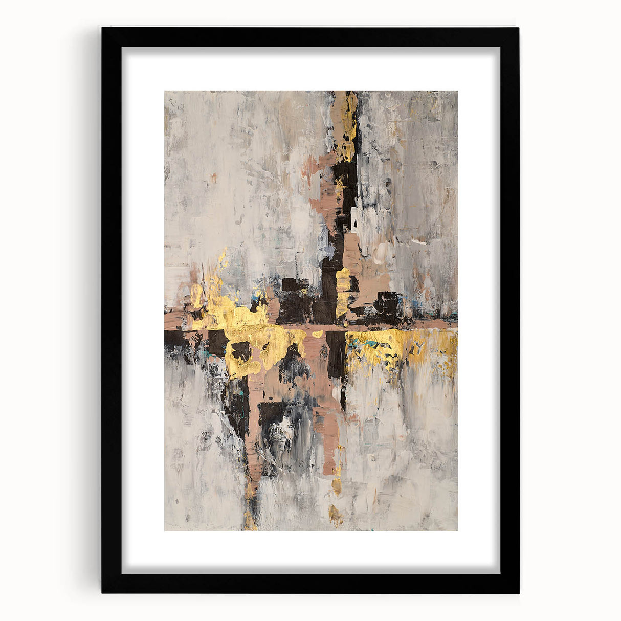 Blush Gold Harmony – Earthen Harmony Minimalist Wall Decor Art