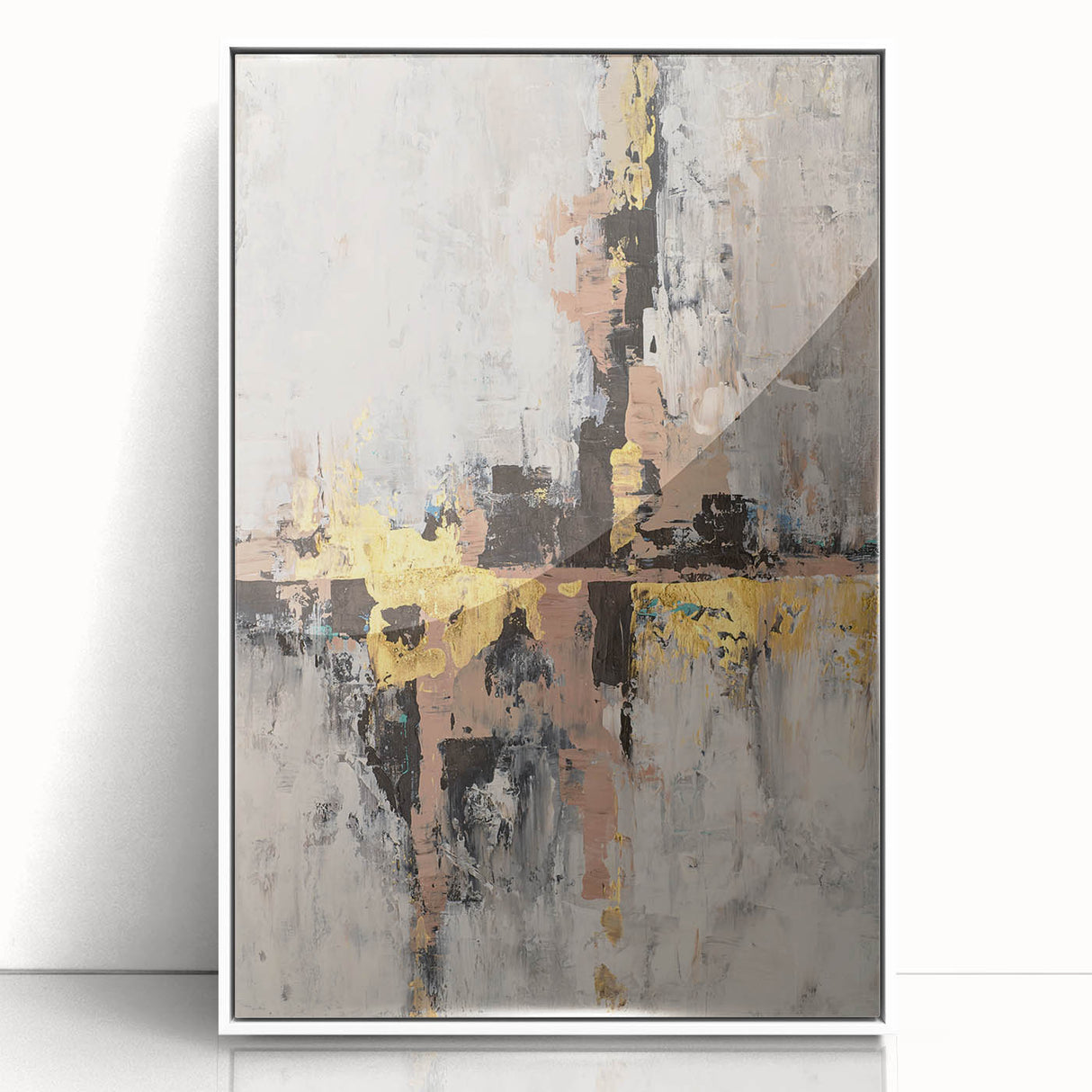 Blush Gold Harmony – Earthen Harmony Minimalist Wall Decor Art