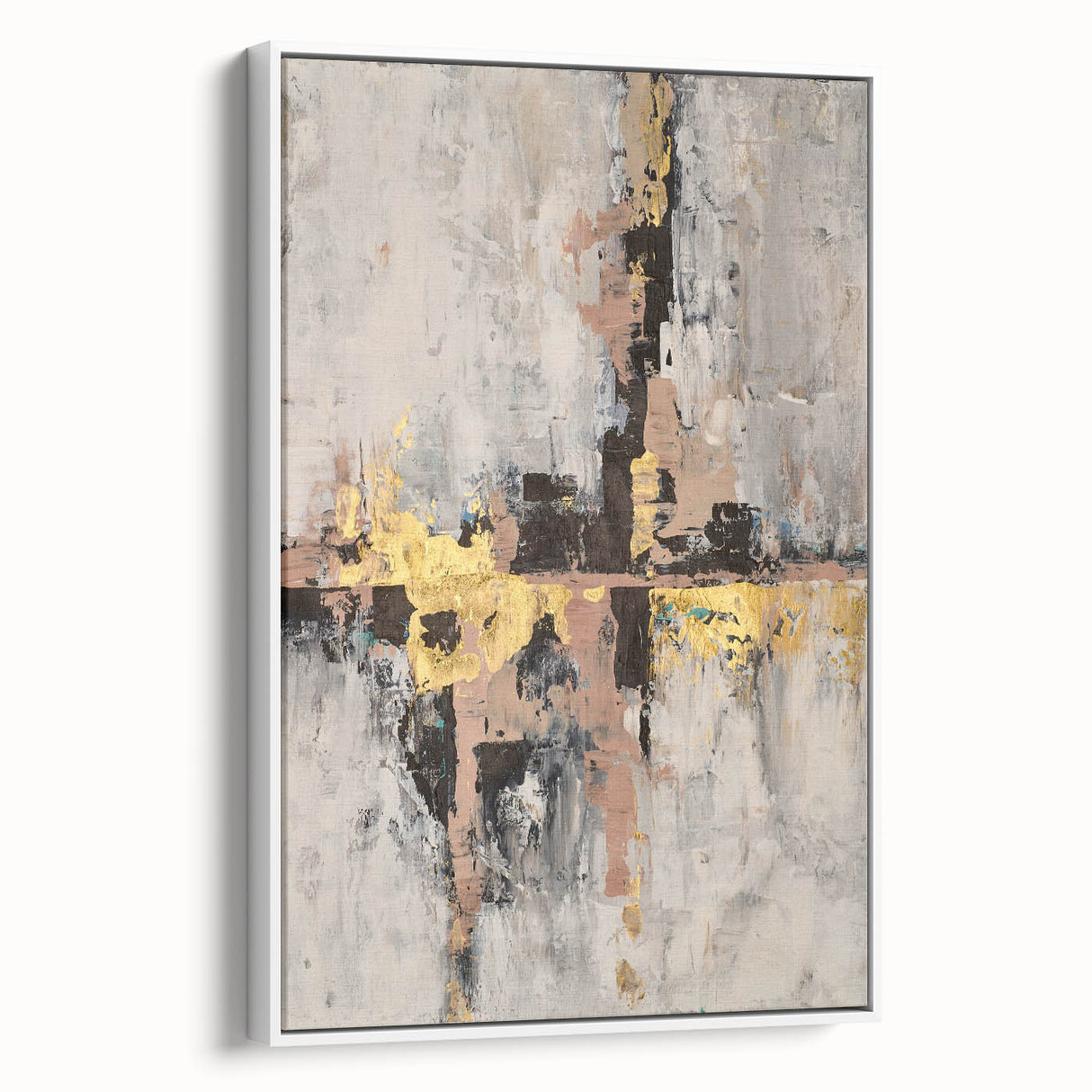 Blush Gold Harmony – Earthen Harmony Minimalist Wall Decor Art