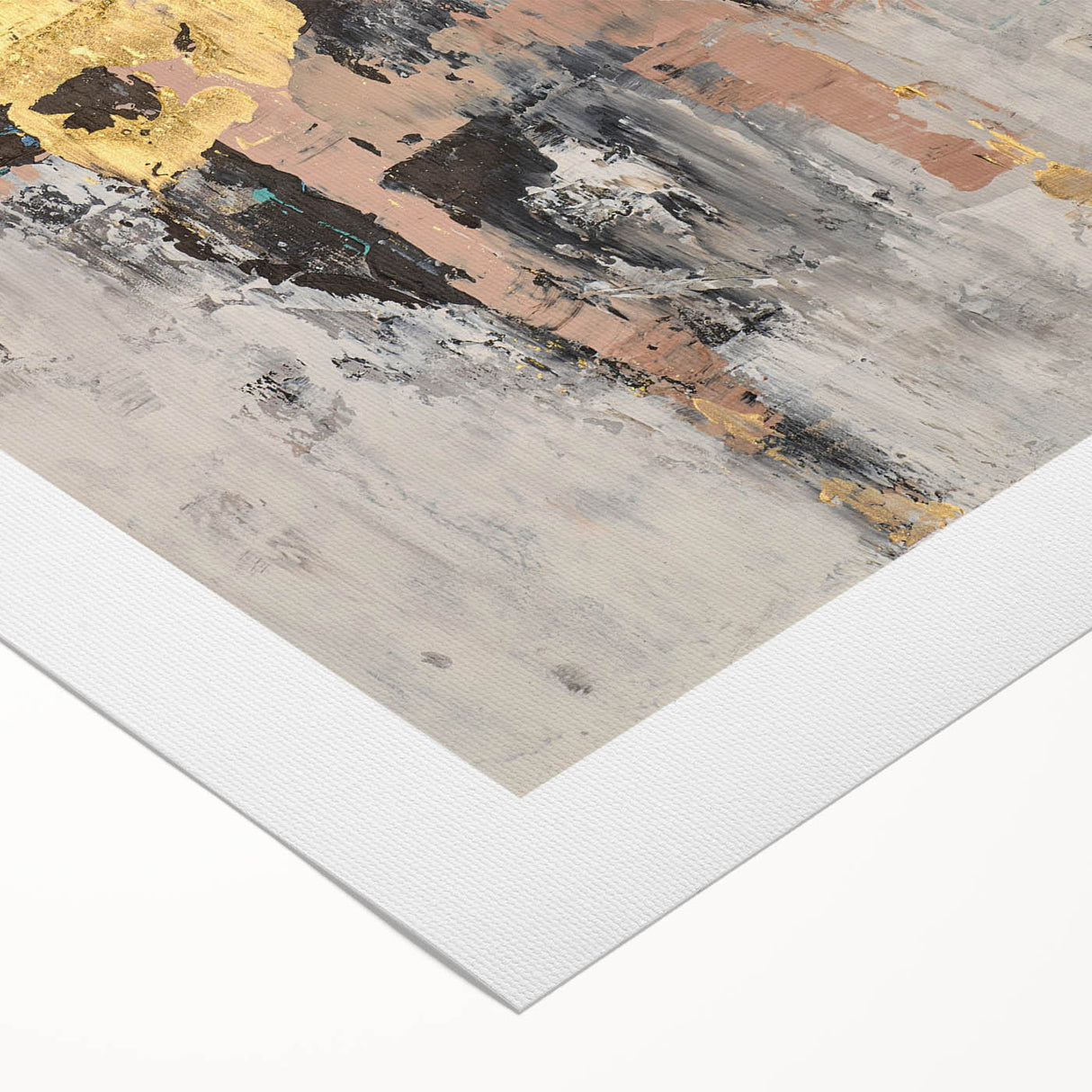 Blush Gold Harmony – Earthen Harmony Minimalist Wall Decor Art