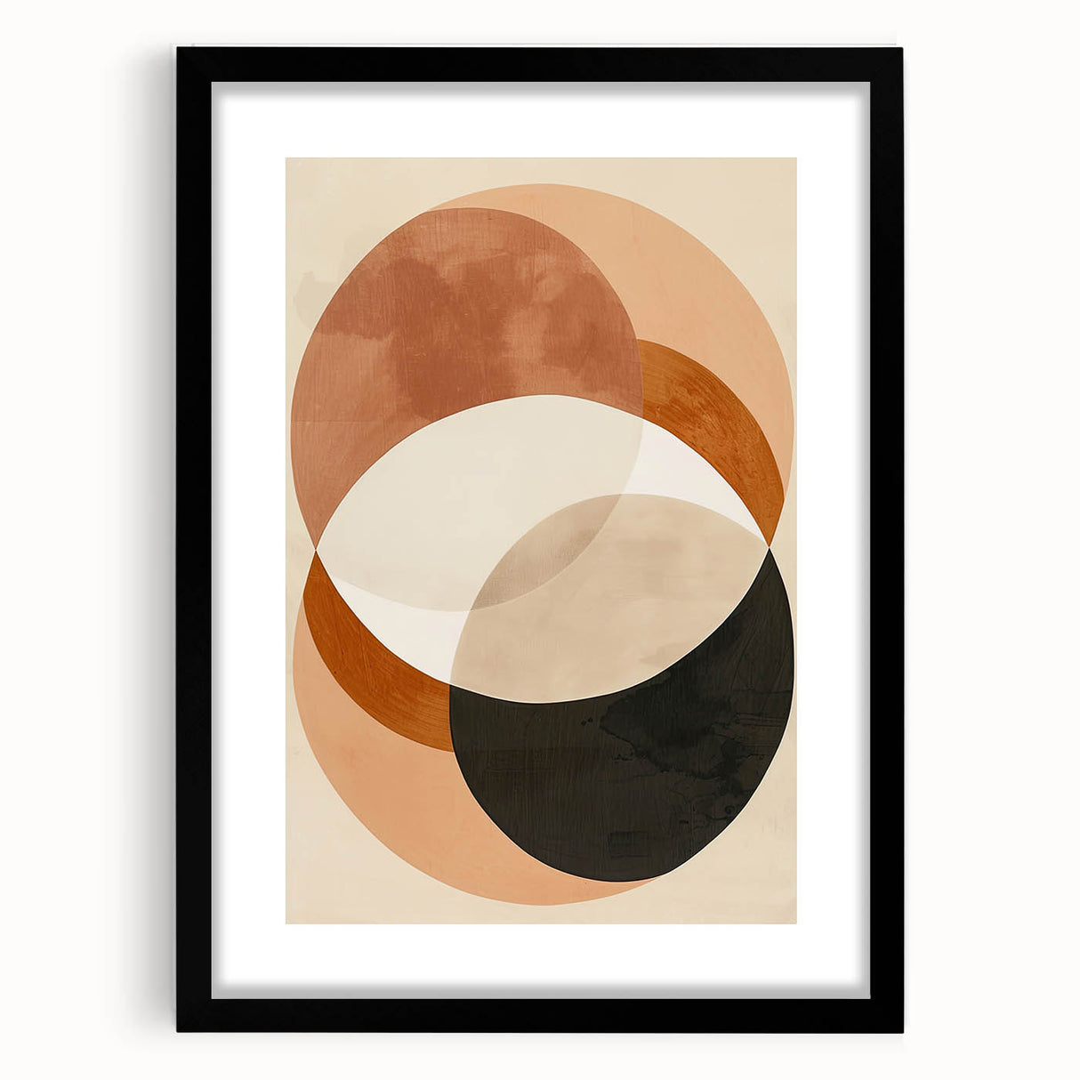 Earthen Harmony Abstracts – Modern Earth Tone Geometric Wall Art