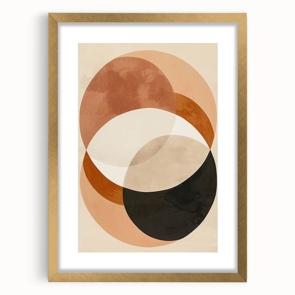 Earthen Harmony Abstracts – Modern Earth Tone Geometric Wall Art