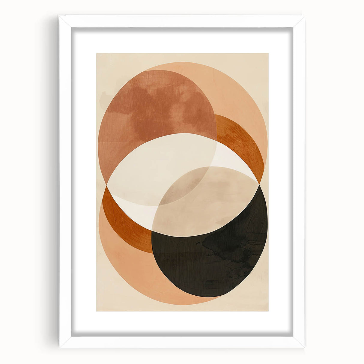 Earthen Harmony Abstracts – Modern Earth Tone Geometric Wall Art