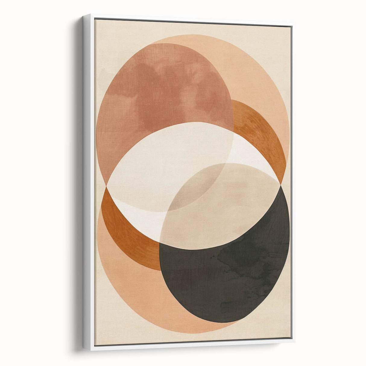 Earthen Harmony Abstracts – Modern Earth Tone Geometric Wall Art