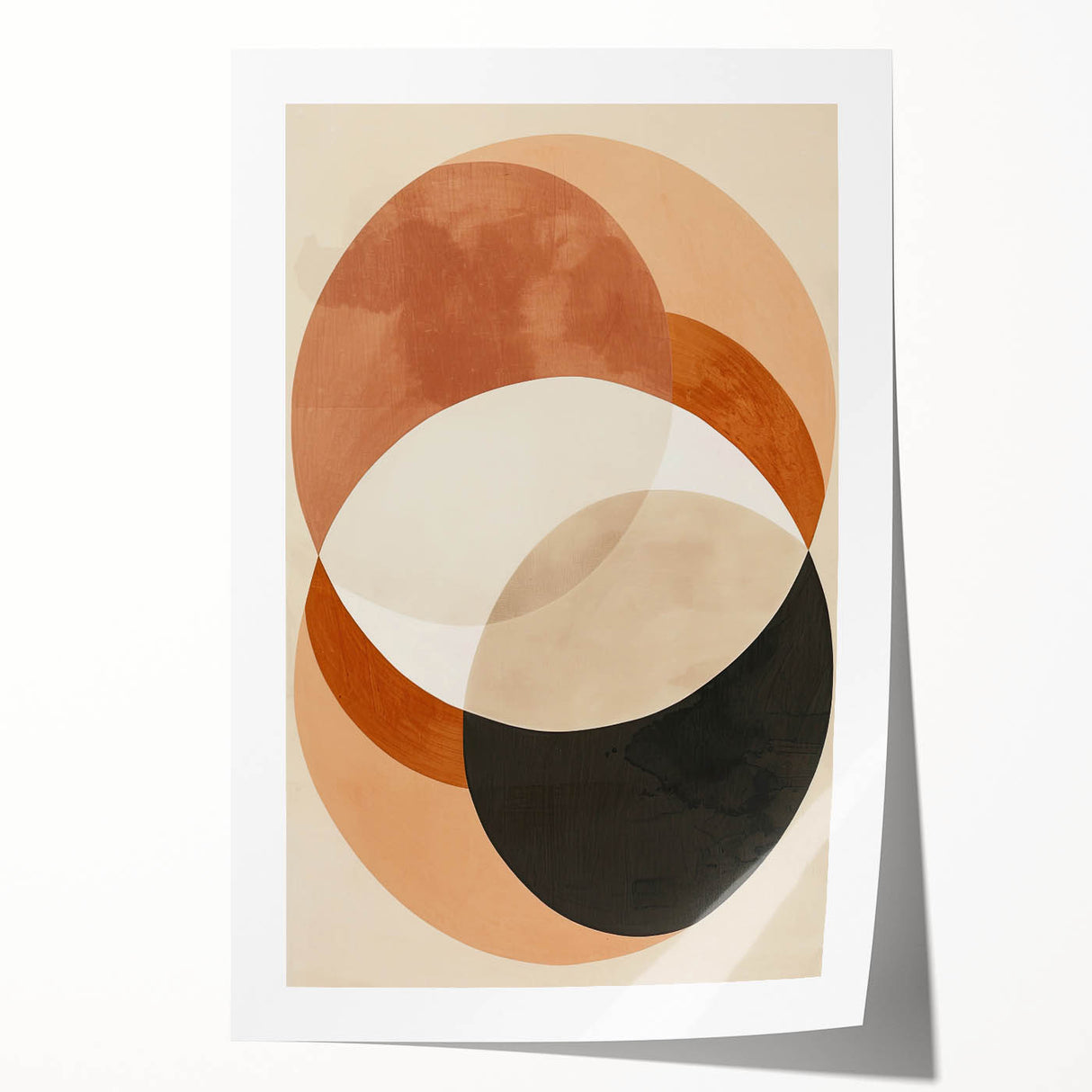 Earthen Harmony Abstracts – Modern Earth Tone Geometric Wall Art