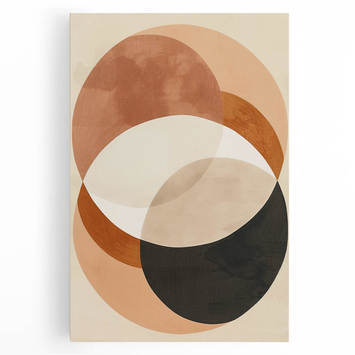 Earthen Harmony Abstracts – Modern Earth Tone Geometric Wall Art