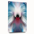 Large Abstract Wall Art – Ethereal Floral Motion in Blue & Pink