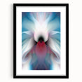 Large Abstract Wall Art – Ethereal Floral Motion in Blue & Pink