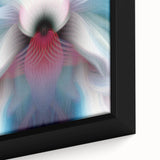 Large Abstract Wall Art – Ethereal Floral Motion in Blue & Pink