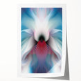 Large Abstract Wall Art – Ethereal Floral Motion in Blue & Pink