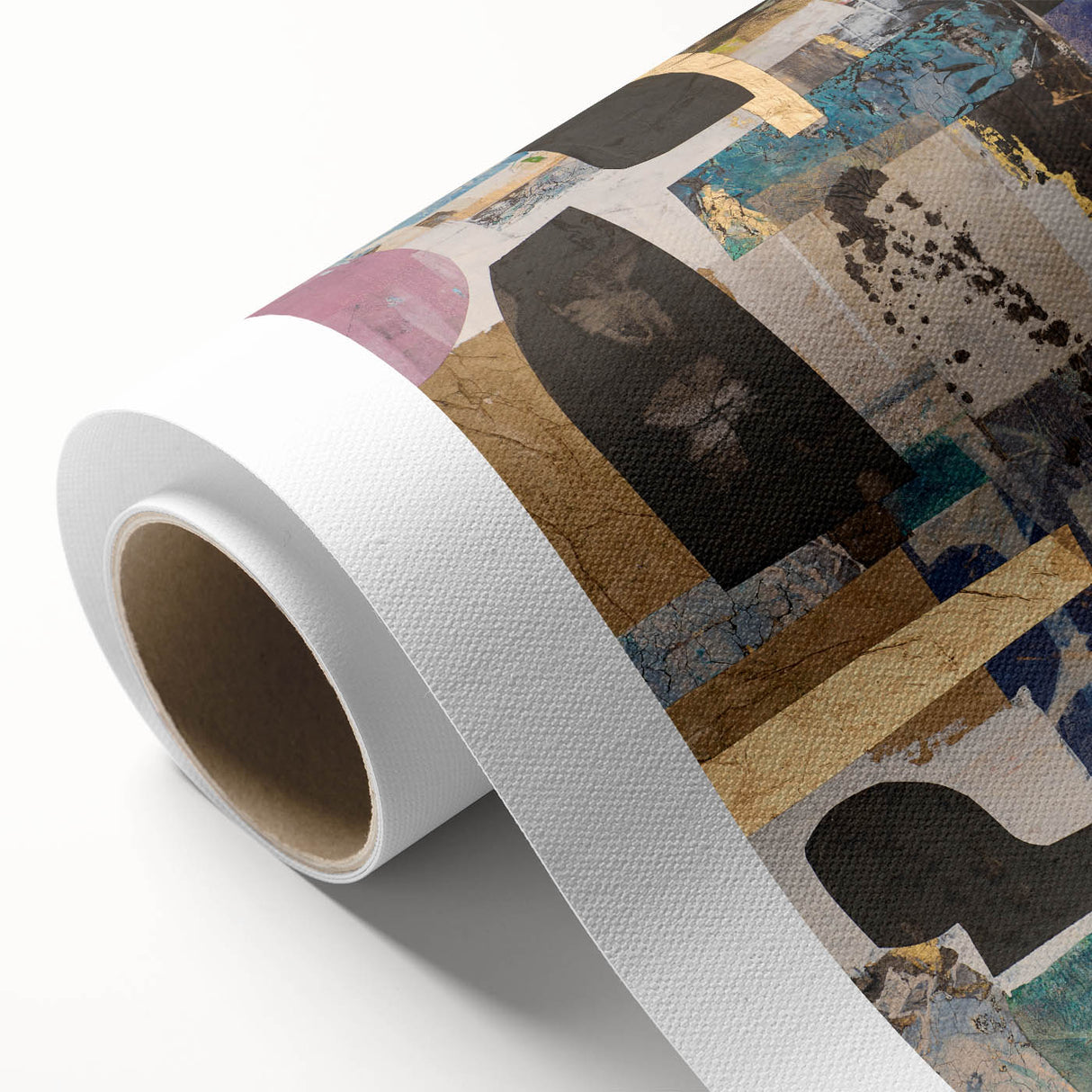 Eclectic Harmony Layers – Earthen Harmony Contemporary Canvas Art