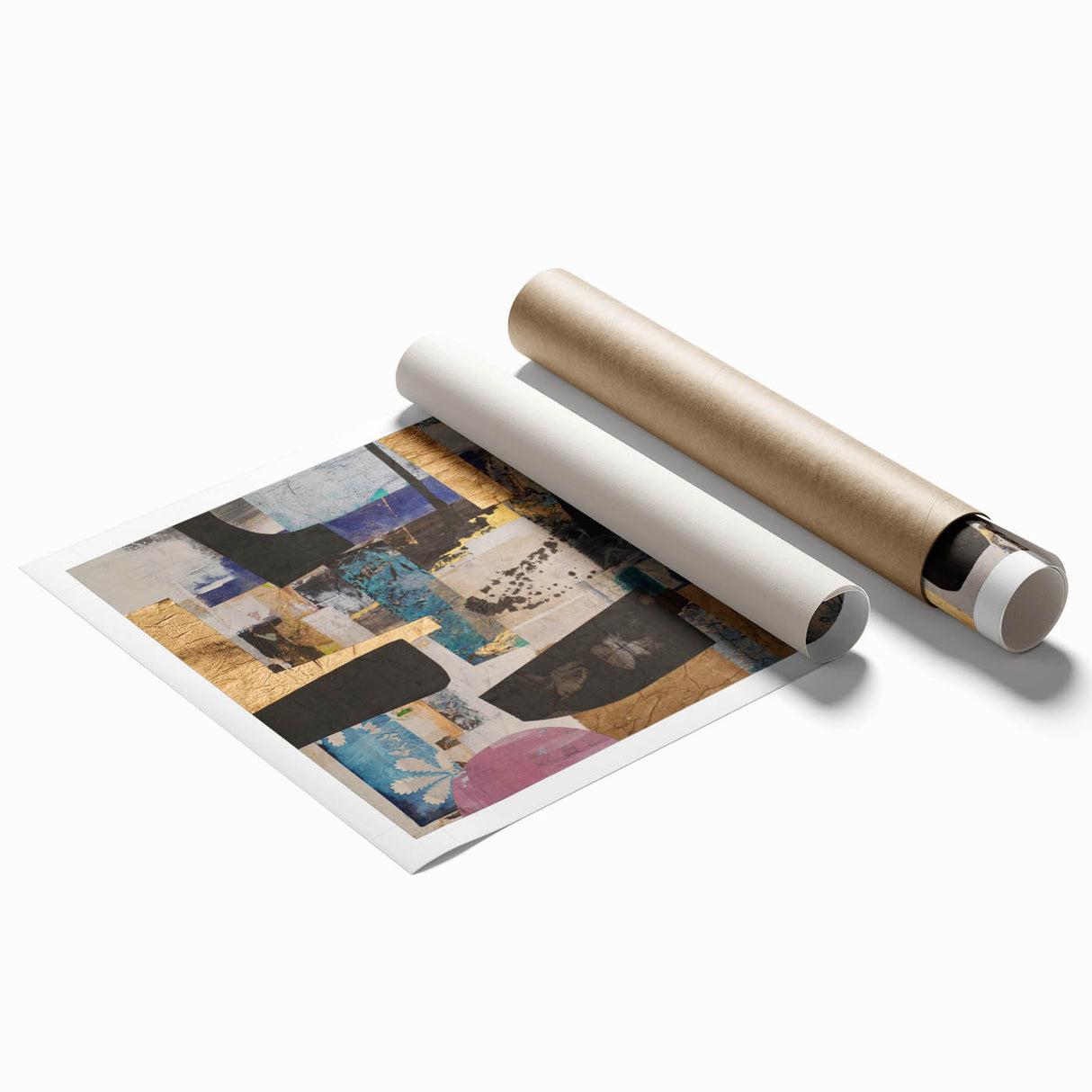 Eclectic Harmony Layers – Earthen Harmony Contemporary Canvas Art