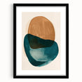 Earthen Harmony Abstracts – Teal and Brown Contemporary Wall Art