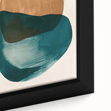 Earthen Harmony Abstracts – Teal and Brown Contemporary Wall Art