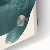 Earthen Harmony Abstracts – Dark Green Minimalist Canvas Wall Art