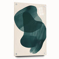 Earthen Harmony Abstracts – Dark Green Minimalist Canvas Wall Art