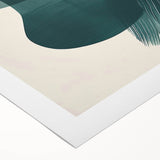 Earthen Harmony Abstracts – Dark Green Minimalist Canvas Wall Art