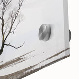 Moody Modern Wall Art – Minimalist Lone Tree & Misty Landscape