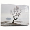 Moody Modern Wall Art – Minimalist Lone Tree & Misty Landscape