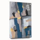 Geometric Contrast Flow – Earthen Harmony Neutral Abstract Prints