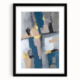 Geometric Contrast Flow – Earthen Harmony Neutral Abstract Prints