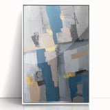 Geometric Contrast Flow – Earthen Harmony Neutral Abstract Prints