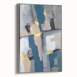 Geometric Contrast Flow – Earthen Harmony Neutral Abstract Prints