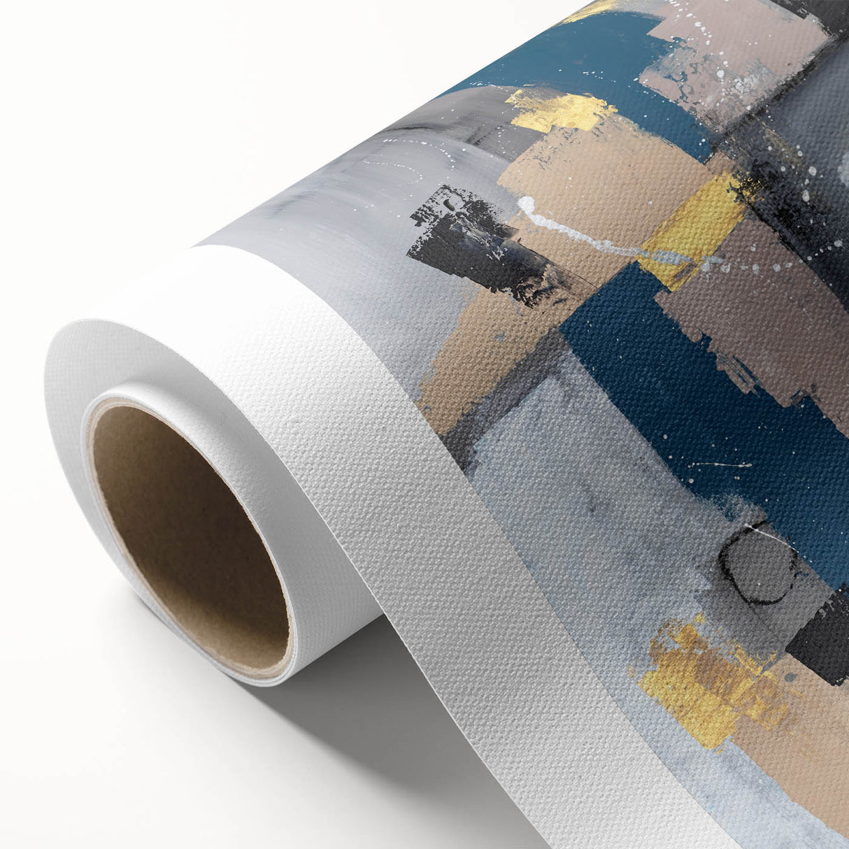Geometric Contrast Flow – Earthen Harmony Neutral Abstract Prints
