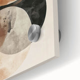 Earthen Harmony Abstracts – Neutral Earth Tone Geometric Wall Art