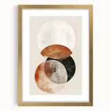 Earthen Harmony Abstracts – Neutral Earth Tone Geometric Wall Art