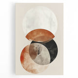 Earthen Harmony Abstracts – Neutral Earth Tone Geometric Wall Art