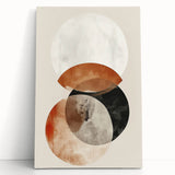 Earthen Harmony Abstracts – Neutral Earth Tone Geometric Wall Art