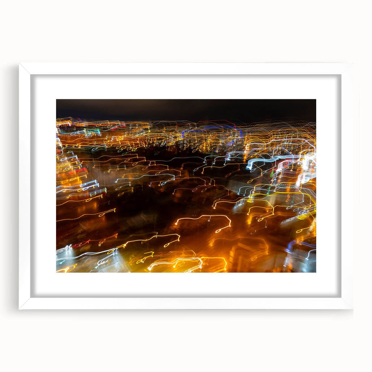 Cityscape Photography Prints – Abstract Urban Lightscape Canvas
