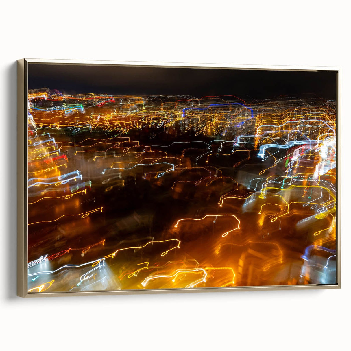 Cityscape Photography Prints – Abstract Urban Lightscape Canvas