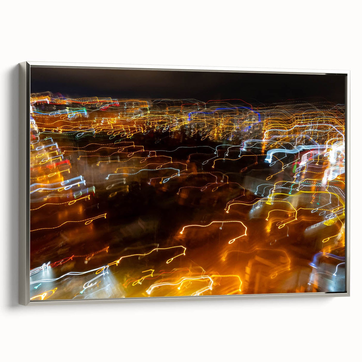 Cityscape Photography Prints – Abstract Urban Lightscape Canvas