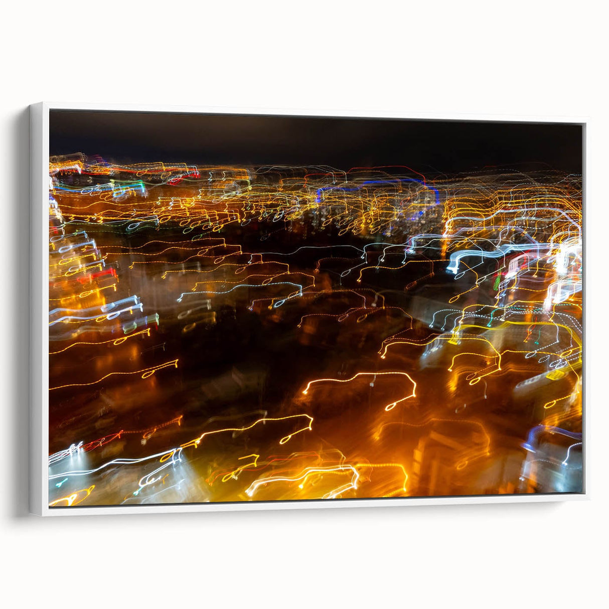 Cityscape Photography Prints – Abstract Urban Lightscape Canvas