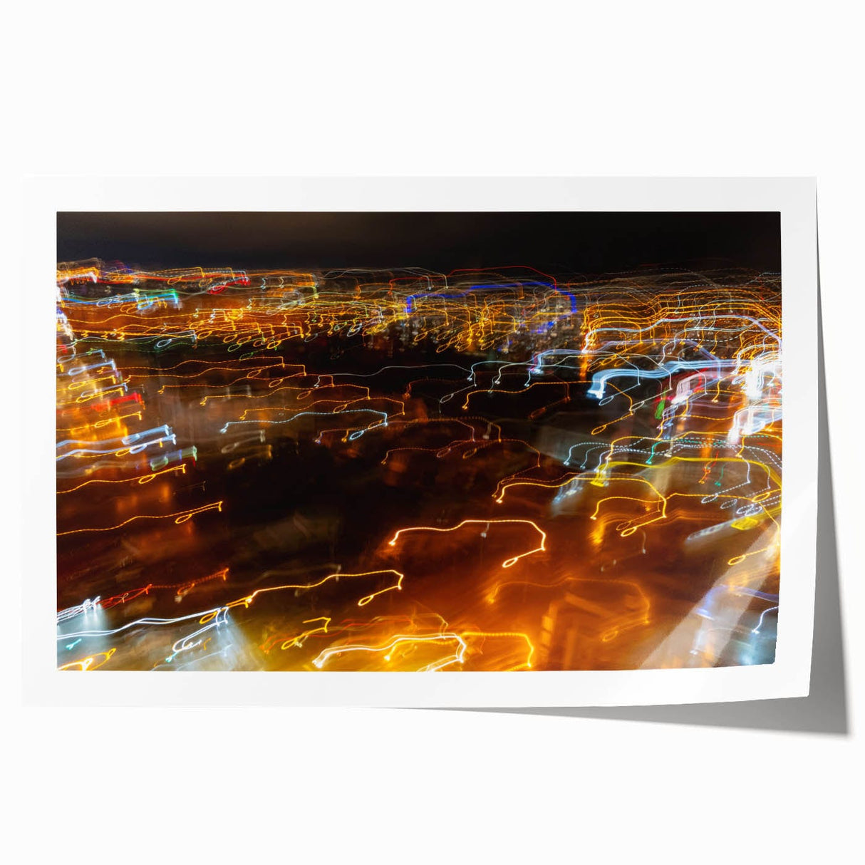 Cityscape Photography Prints – Abstract Urban Lightscape Canvas